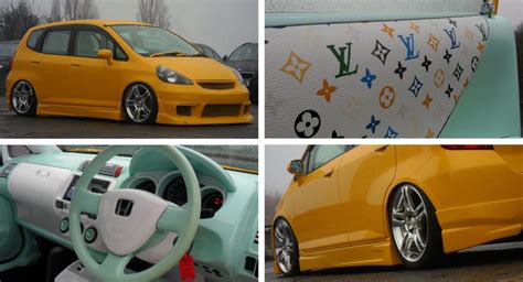 louis vuitton themed honda civic|Honda Jazz Is Fit And Furious On The Outside, Minty And Louis .